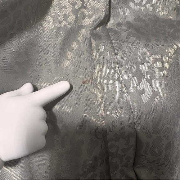 Guess Ladies Faux Fur 3/4 Sleeve Jacket Black & White Fur Size Medium - Picture 13 of 16